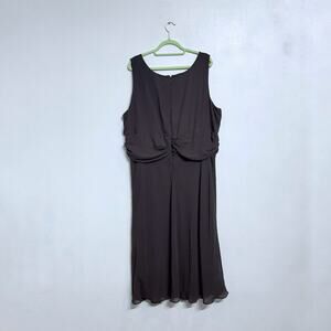 Los Angeles Woman Brown Vintage Maxi Dress Sz 22W